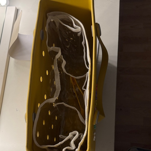 BOGG BAG Yellow Tote with Floral Details - Picture 2 of 2